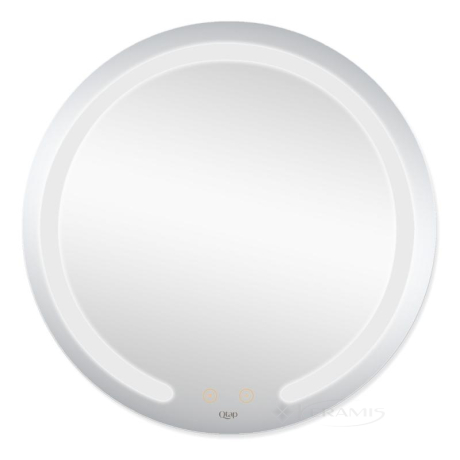 Дзеркало Qtap Mideya 59x59 C LED-підсвіткою grey (QT2078B802W)