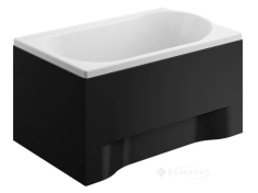 панель для ванны Polimat 110 см фронтальная, черная (00829)