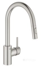 смеситель для кухни Grohe Concetto, с выдвижной лейкой, суперсталь (31483DC2)