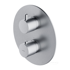 смеситель для ванны и душа скрытого монтажа с термостатом Omnires Y nickel (Y1236RONI)