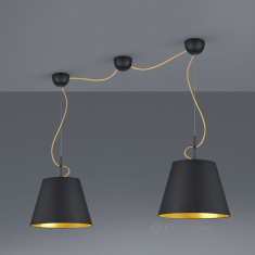 подвесной светильник Trio Andreus, черный матовый, 2 лампы (307500279)