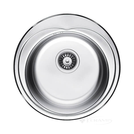 Кухонна мийка Fabiano 48x48x18, кругла, сатин (8211.401.0409)