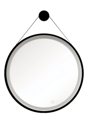 дзеркало Isvea Marino 71,5x55x5 lacquered black (21SQ4004055I)