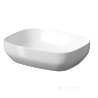 умывальник Cersanit Larga 50x38 белый EW, на столешницу прямоугольный (K677-003)