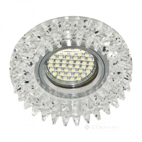 Точечный светильник Feron CD2540 c LED подсветкой прозрачный (27966)
