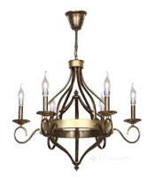 люстра Wunderlicht Classical Style, бронзова, 6 ламп (WLC1327-46)