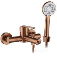 смеситель для ванны Rea Ontario с изливом, brush copper (REA-B0973)