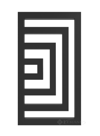 Электрический полотенцесушитель Genesis Aqua Runa 1200х530 черный (GA-1121)