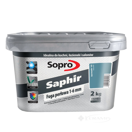 Затирка Sopro Saphir Fuga 82 бермуда 2 кг (9527/2 N)