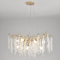 люстра подвесная Luminaria Olivia 12xE14 r800 gold