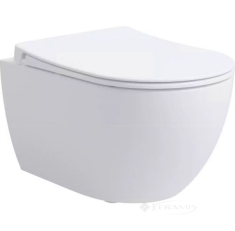 унітаз підвісний Devit Do it Vortex Flush змив Торнадо без обідка, сидіння soft-close, білий (4010511)