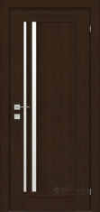 дверное полотно Rodos Fresca Colombo 800 мм, с полустеклом, орех борнео