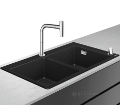 кухонный комплект Hansgrohe C51-F770-10 88x51x20,5 черный (43221000)