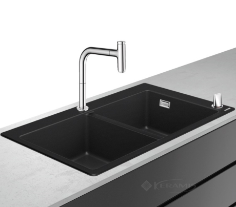 Кухонний комплект Hansgrohe C51-F770-10 88x51x20,5 чорний (43221000)
