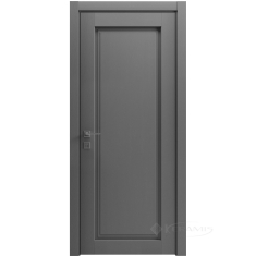 дверное полотно Rodos Style 1 600 мм, глухое, каштан серый