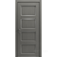 дверне полотно Rodos Style 4 900 мм, полустекло, сосна браш braun