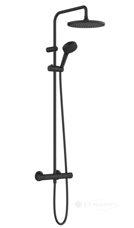 Душова система Hansgrohe Vernis Blend Showerpipe 240 з термостатом, чорний матовий (26426670)