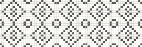 Декор Opoczno Pret a Porter 25x75 white-black mosaic 