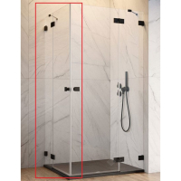 душові двері Radaway Essenza Pro KDD 80x200 ліва, безпечне скло, прозоре, чорна (10096080-54-01L)