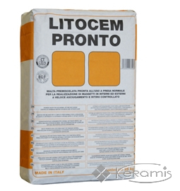 Суміш для виконання стяжок Litokol Litocem Pronto цементна основа, сірий 25 кг (LTCPNT0025)