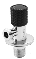 кран приборный угловой Kroner Edelstahl Klassisch 1/2"х1/2" НН (Klassisch-CHS201)