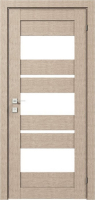 дверное полотно Rodos Modern Polo 900 мм, с полустеклом, крем