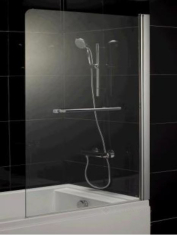 штора для ванны Eger 80х150 правая, стекло прозрачное (599-02R)