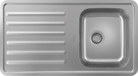 кухонная мойка Hansgrohe S4111-F340 91,5x50,5x21,5 с левым крылом, нержавеющая сталь (43340800)