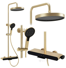 душова система для ванни та душу Rea Farel gold brush (REA-P0355)