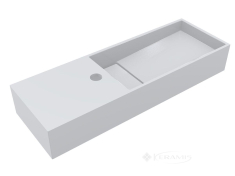 умывальник Miraggio Toni 65x22x10 белый матовый, подвесной, литой мрамор (8814240)