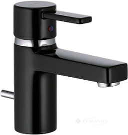 смеситель на умывальник однорычажный Kludi Zenta чёрный/хром (382508675) смеситель на умывальник однорычажный Kludi Zenta чёрный/хром (382508675)