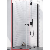 душова кабіна Radaway NES 8 Black KDD I 100x100 ліва частина, безпечне скло, прозоре, чорна (10071100-54-01L)