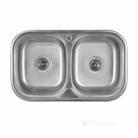 кухонна мийка Platinum 78x48x18 на дві чаші, декор (SP000000534)