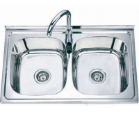 кухонна мийка Formix Fm 80х50х18 сіра, декор (FM8050DK)