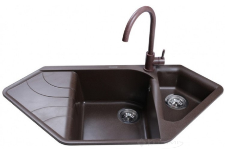 Кухонна мийка Bretta Zegna 100x50 коричнева