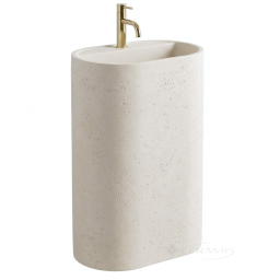 умывальник Rea Salento 60x38 матовый, бежевый, имитация камня (REA-U0606) (умывальник Rea Salento 60x38 матовый, бежевый, имитация камня (REA-U0606))