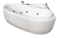 Акриловая гидромассажная ванна ПЕАРЛ-ШЕЛЛ левая, 1600 x 1040 мм