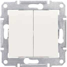 переключатель Schneider Electric Sedna 2 кл., 10 А, слоновая кость (SDN0600123)