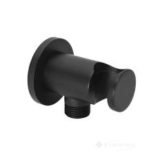 шланговое подключение Paffoni Light, черный матовый (ZSUP031NO)