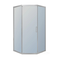 душевая кабина Imprese Scala 100x100 пятиугольная, стекло тонированное, сатин (s09806051GR)