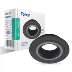 светильник врезной Feron DL6130 под лампу, черный (1791)