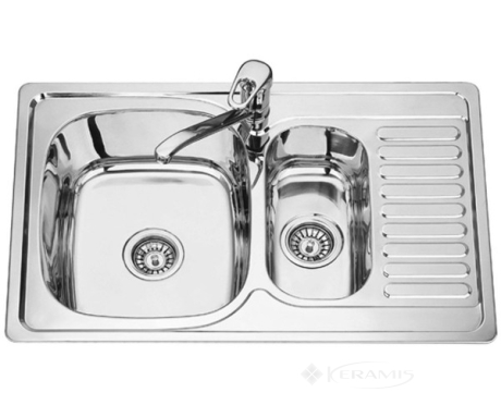 Кухонна мийка Formix Mx 78х50х18 ліва (MX7850DK-L)