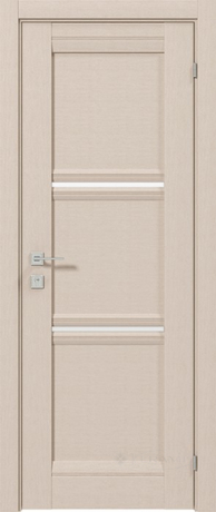 Дверное полотно Rodos Fresca Vazari 800 мм, с полустеклом, беленый дуб