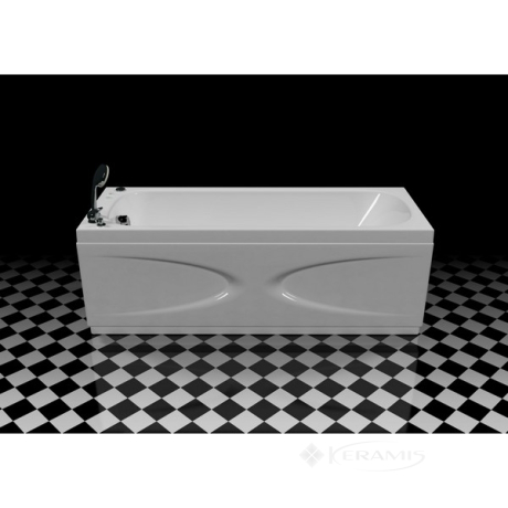 Ванна акриловая WGT Rialto Orta 180x80 + слив/перелив