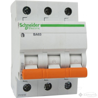 автоматичний вимикач Schneider Electric Ва63 50 A, 230В/400В, 3 п., Тип C, 4,5 kA (11228)