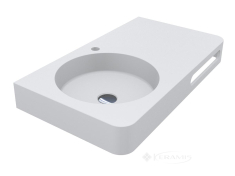 умывальник Miraggio Loop 79,7x44,8x11,7 белый матовый, подвесной, искусственный камень (8813983)