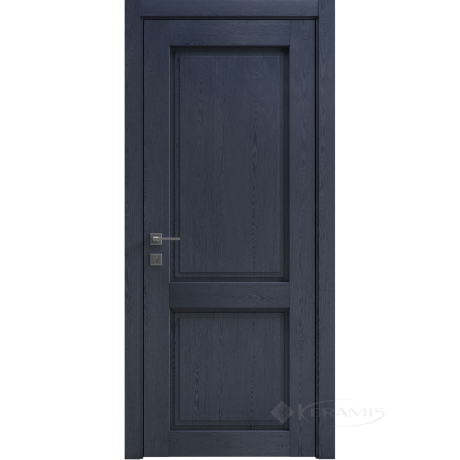 Дверное полотно Rodos Style 2 900 мм, глухое, сосна браш cobalt