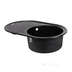 кухонна мийка Lidz 780x500 /200 чорний матовий BLM-14 (LIDZBLM14780500200)