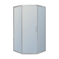 душевая кабина Imprese Scala 90x90 пятиугольная, стекло тонированное, сатин (s09806059GR)