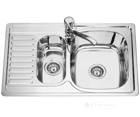 Кухонна мийка Formix Mx 78х50х18 права (MX7850DK-R)